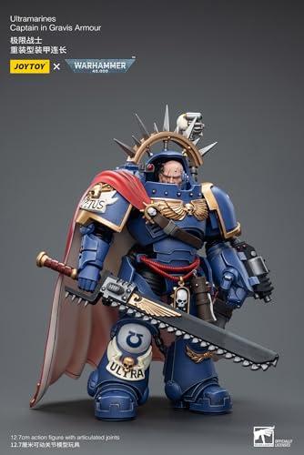 JOYTOY JoyToy Warhammer 40K: Ultramarines Captain in Gravis Armour 1:18 Scale Action Figure