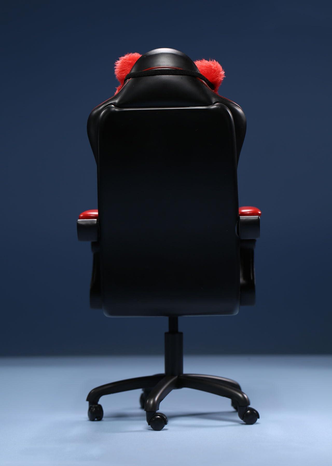 Fremego 1/6 Scale Chair Model,Gaming Chair Model Office Chair Furniture Scene Porps Accessory for 12inch Action Figure (Red)