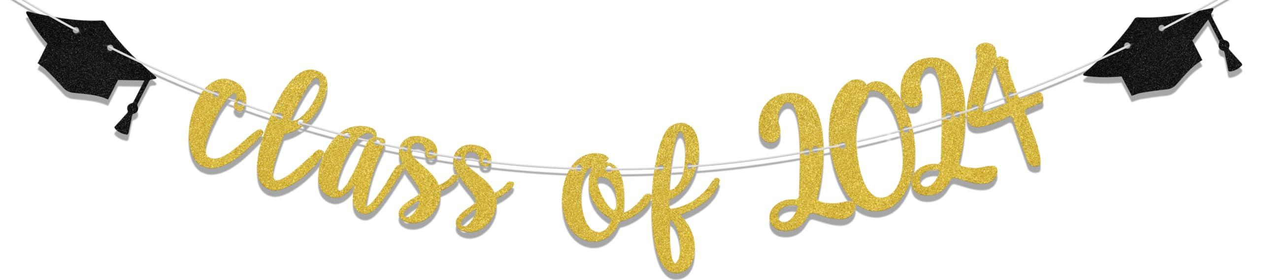 WFKLDF Class of 2024 Banner, 2024 Graduation Party Decorations, Class of 2024 Decorations, We\'re So Proud of You, Congrats Grad 2024 Graduations Party Supplies