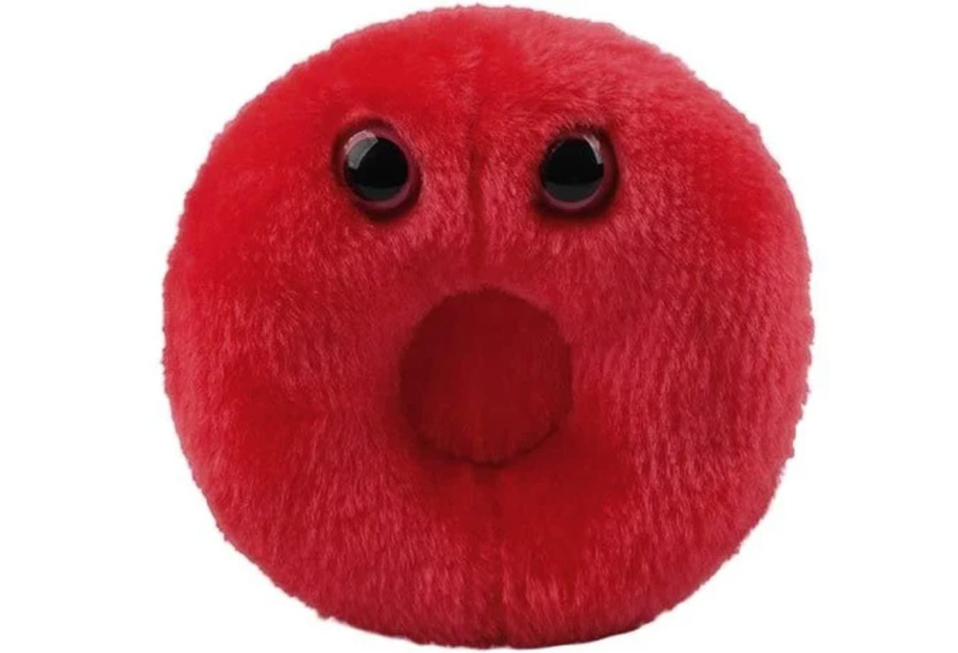 GIANT MICROBES GIANTmicrobes Red Blood Cell Plush, Blood Cell Plush, Blood Bank Laboratory Gifts, Lab Tech Gifts, Hematology Gifts, Leukemia Gifts, Phlebotomy Gifts, Phlebotomist Gifts