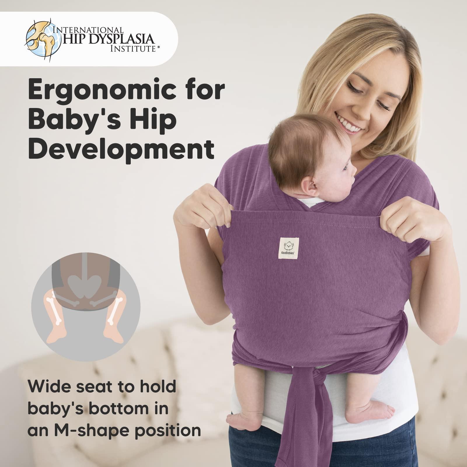 KeaBabies KeaBabies Baby Wraps Carrier, D-Lite Baby Wrap & Baby Wrap Carrier - Easy-Wearing - All in 1 Original Breathable Baby Sling - Adjustable Baby Sling Carrier, Lightweight,Hands Free Baby Carrier Sling