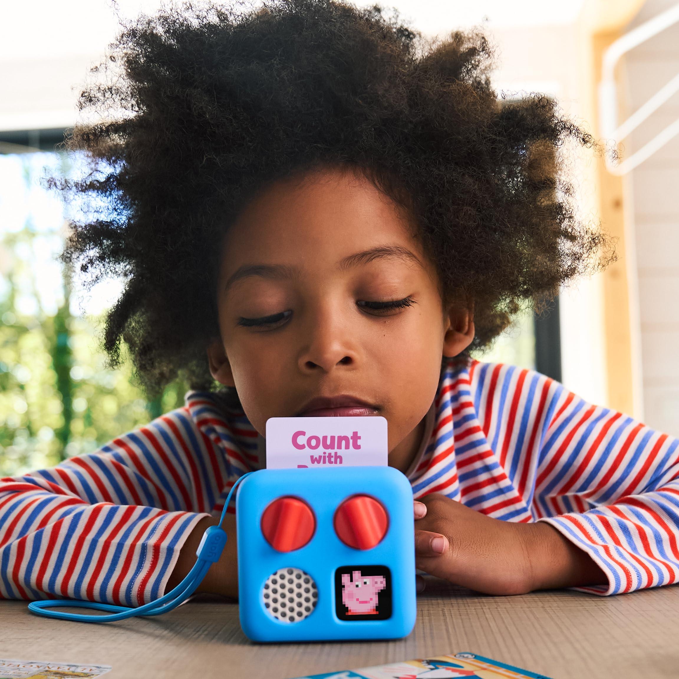 YOTO Yoto Mini (2024 Edition) + Make Your Own Card Kids Screen-Free Bluetooth Audio Player, All-in-1 Travel Device Plays Stories Music Podcast Radio Ok-to-Wake Clock, Use as Speaker or with Headphones