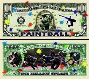 www.AmericanArtClassics.com Paintball Million Dollar Bill - Set of 100