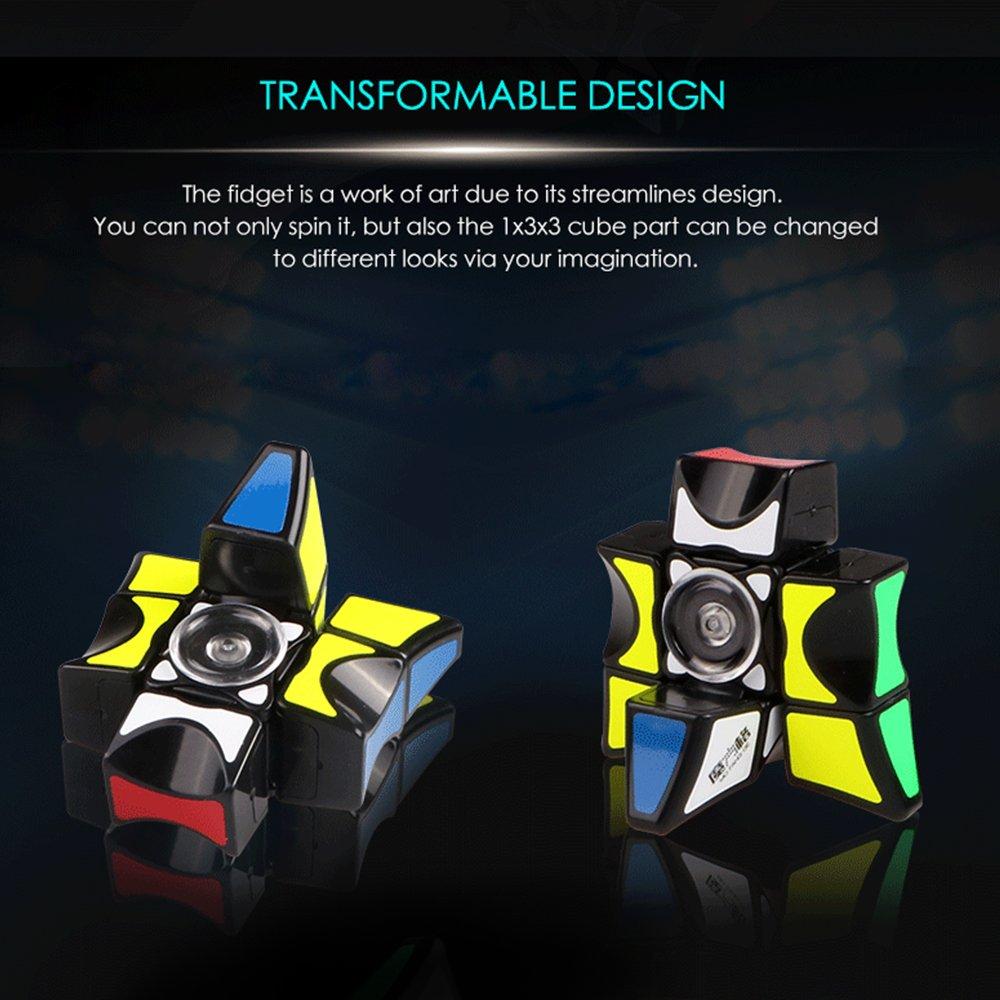 D-FantiX D-FantiX QY Toys Qidi S2 2x2 Speed Cube and Fidget Spinners Cube Anti-Anxiety Fidget Toys for Kids Adults