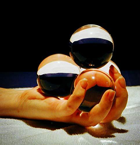DSJUGGLING DSJUGGLING 2.16" Clear Acrylic Contact Juggling Ball, Dia. 55mm Transparent Acrylic Ball for Small Hands