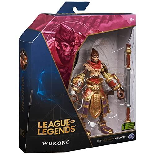 League of Legends League of Legends, 6-Inch Wukong Collectible Figure with Premium Details and Enchanted Staff Accessory, Champion Collection, Ages 12 and Up