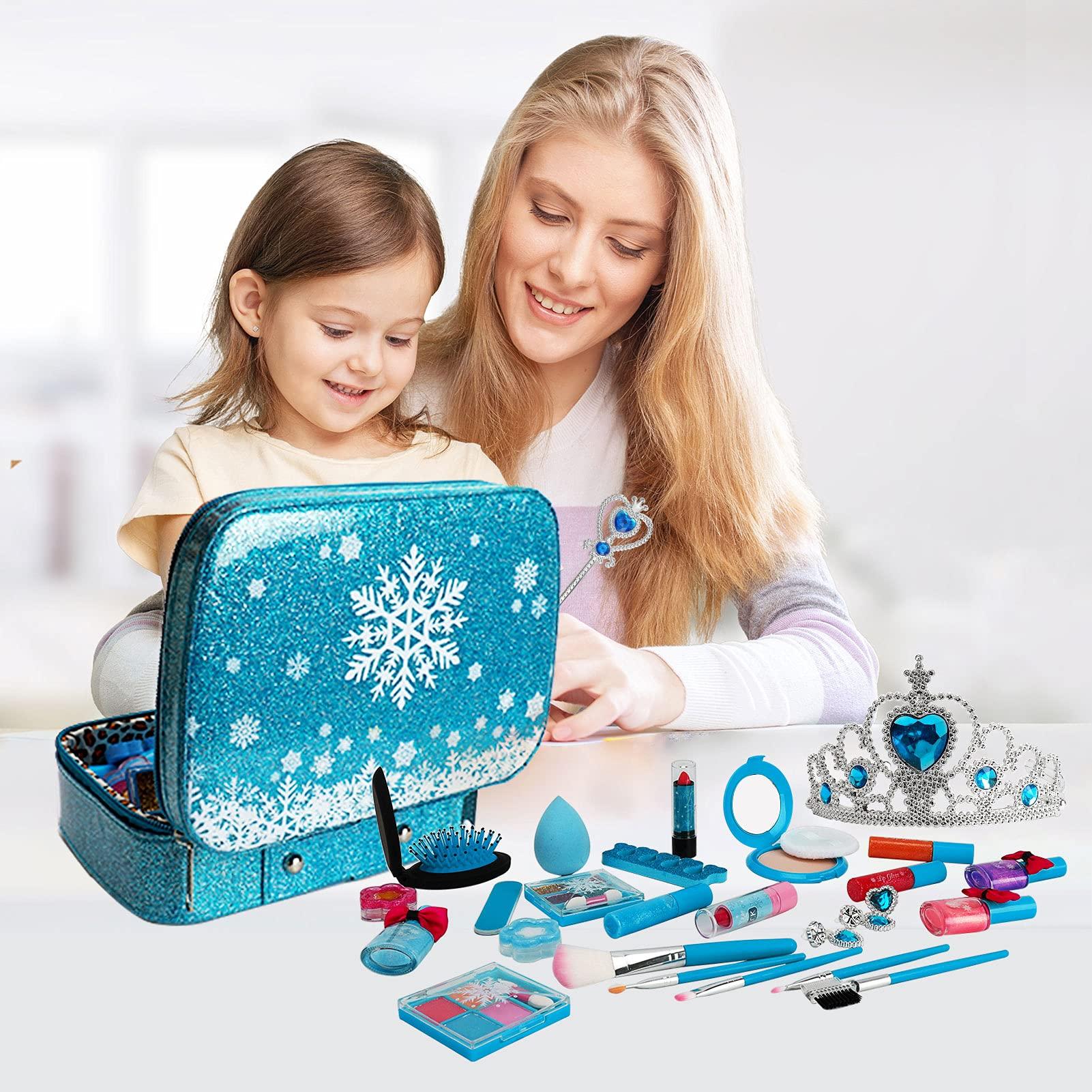 jooful Kids Makeup Kit for Girl Toys 28pcs Real Washable Girls Makeup Toys for Kids, Toddler Girls Pretend Play Children Make Up Set Birthday Gift Toys for Little Girl 3 4 5 6 7 8 9 10 Year Old