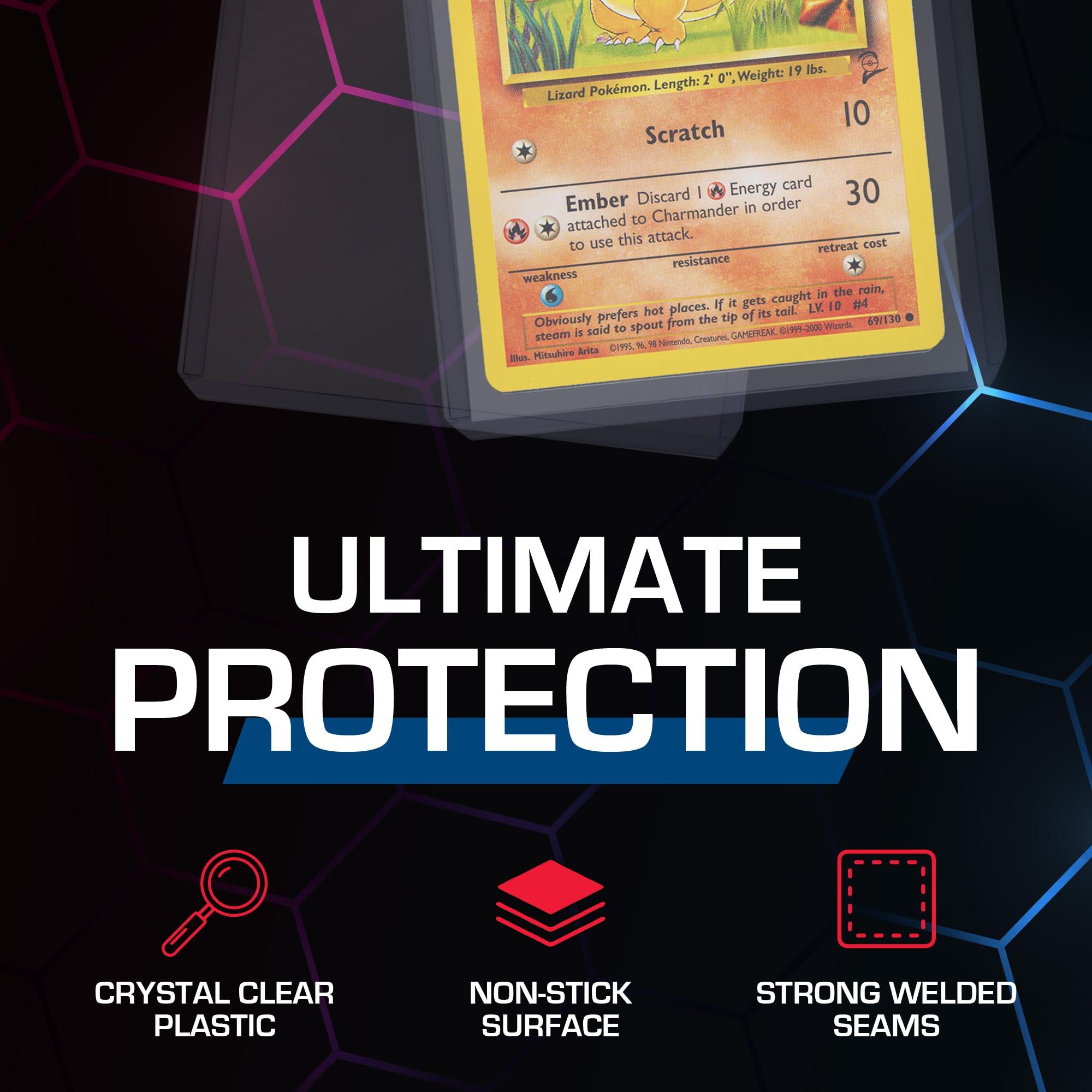 BCW BCW 3x4 Topload Card Holder - Standard - 100ct | Rigid PVC Trading Card Protection for Baseball Cards, Football Cards, and Trading Cards Like Pokmon and MTG | Holds Cards Up to 20pts