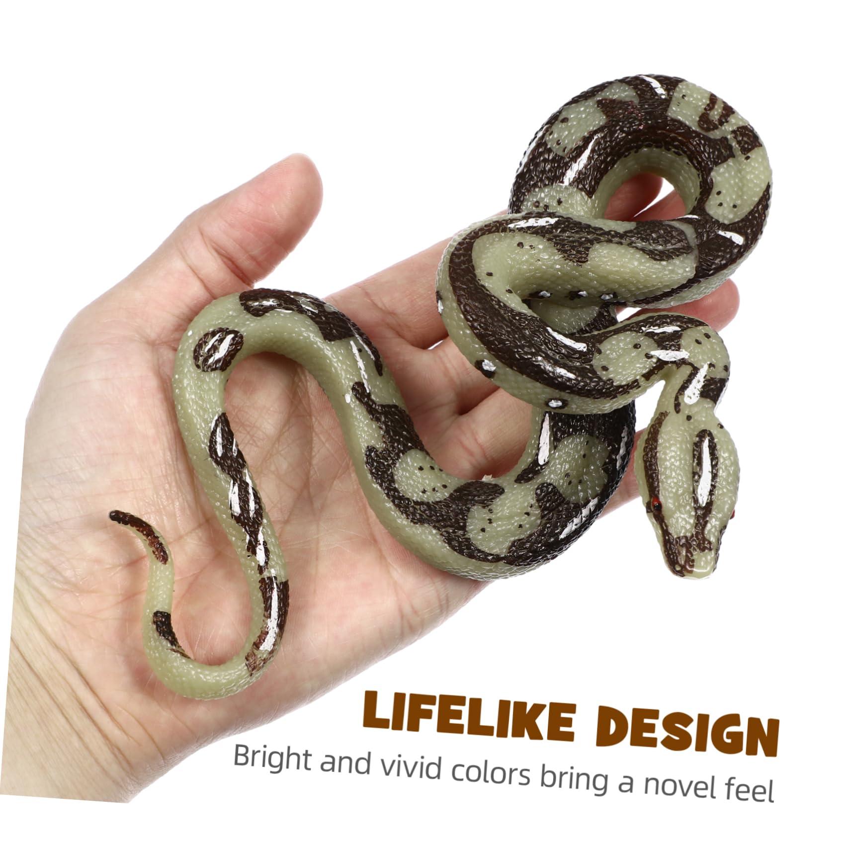 VALICLUD Realistic Rubber Snakes Fake Snake Pranks Scary Snake Toys for Garden Props Trick Halloween Decoration