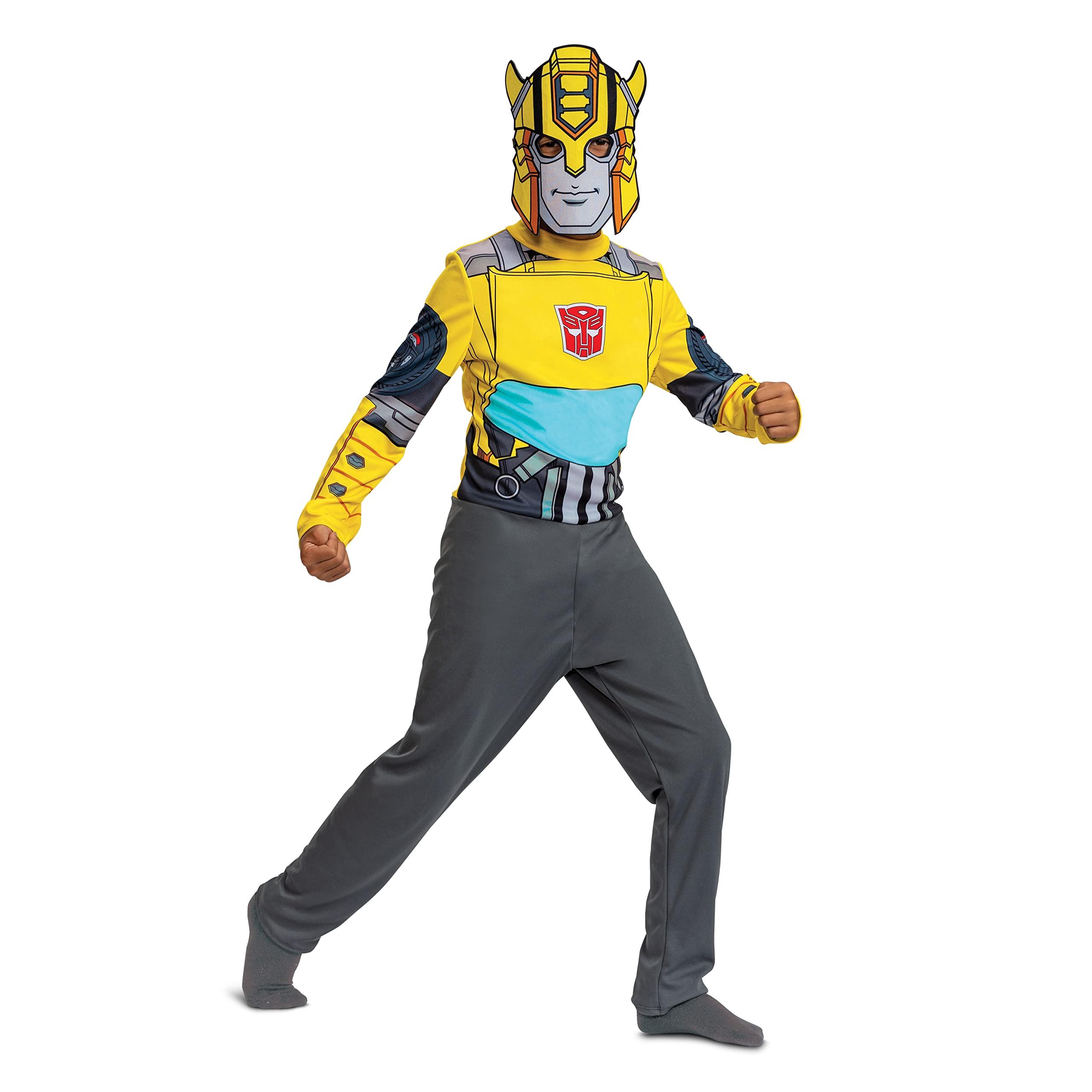 Disguise Recycled Blend Bumblebee Costume, Official Transformers Costume, Kids Size (7-8)
