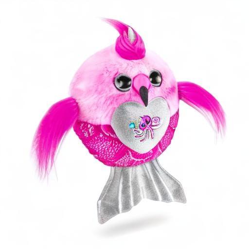 Rainbocorns Rainbocorns Mermaidcorn (Flamingo) by ZURU, Collectible Plush, Mermaid Surprises, Cuddle Plush Stuffed Animal, Surprise Egg, Stickers, Magic Sands & Bubble Mixture, for Girls 3+ Up