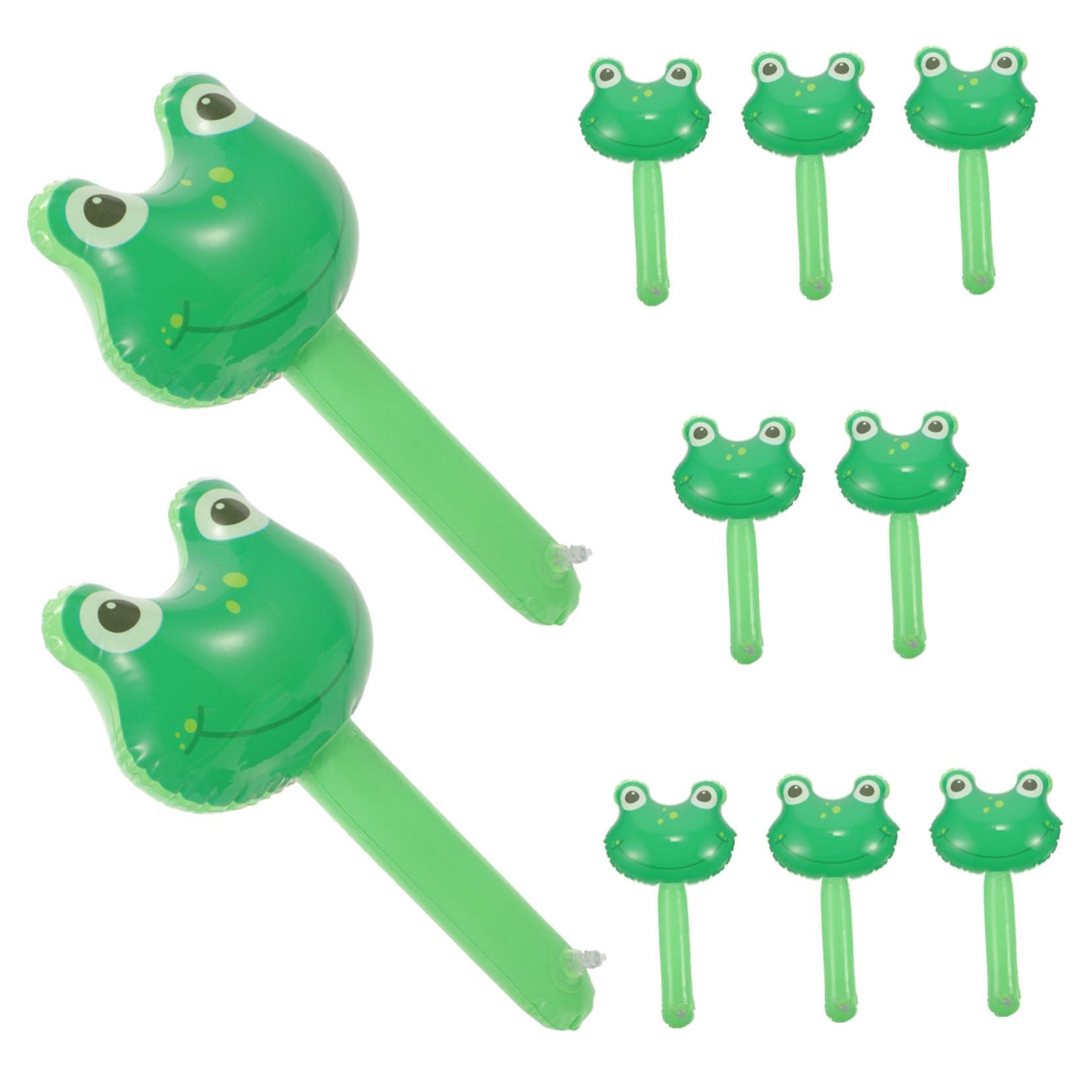 PRETYZOOM PRETYZOOM 10pcs Children\'s Inflatable Toys Balloon Toy Hammer Toy Blowing up Hammer Inflatable Mallet Pool Party Hammer Inflatable Hammer Party Favors Party Inflatable Toys Pool Toys