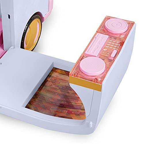 Lori Lori Dolls Sweet Escape Luxury SUV Vehicle for Mini Dolls Large Pink Car for 6-inch Dolls Music Booth & Wardrobe Sounds & Lights Doors & Window Open 3 Years +, (LO37115C1Z)