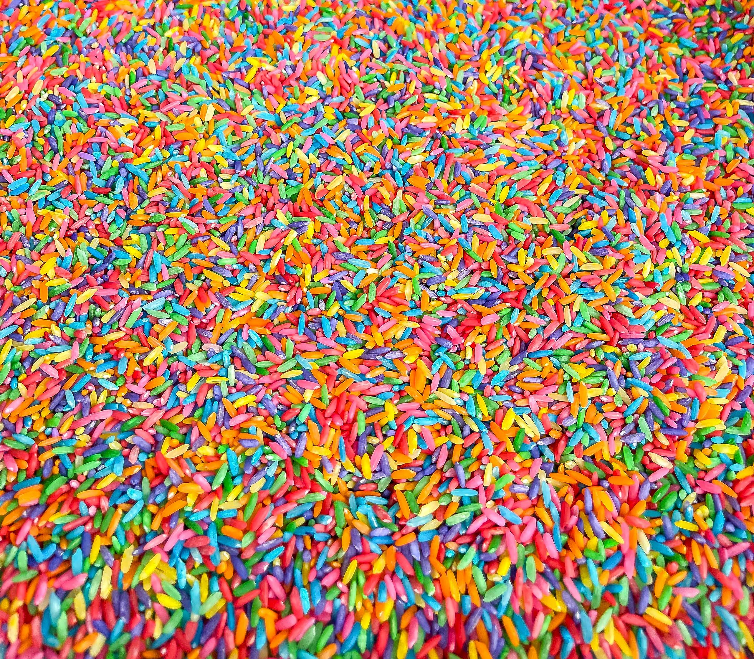 Sensory-N-Stuff Sensory-N-Stuff Rainbow Rice Sensory Bin Filler for Sensory Table - Colored Rice for Sensory Play (4 Cups - 2LB)