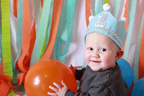 Refreshing Day Refreshing Day Boy Birthday Crown. Made of Felt. Prince Crown. Handcrafted in The USA. Prince Crown. Boy Prince Party Supplies.Baby Boy First Birthday Crown Number 1. Prince Cake Smash Photo Prop.