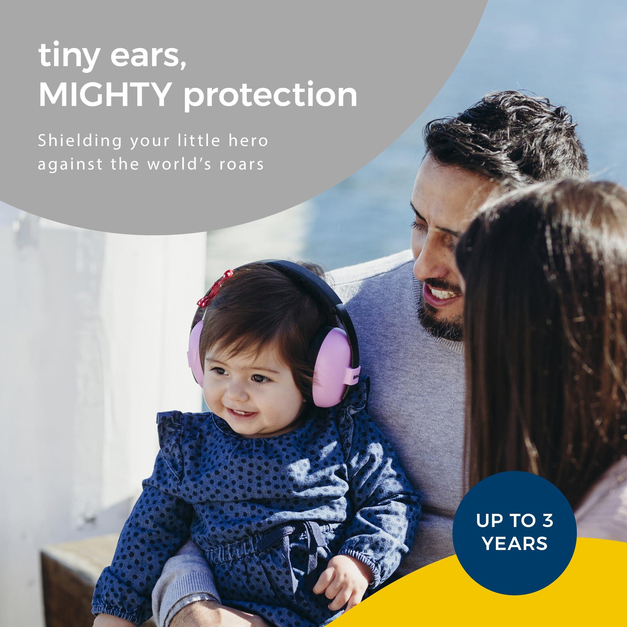 Banz Banz Bubzee Baby Headphones for Noise Protection - Baby Ear Muffs, Newborn Infant & Toddler, 0 to 36 Months, Adjustable