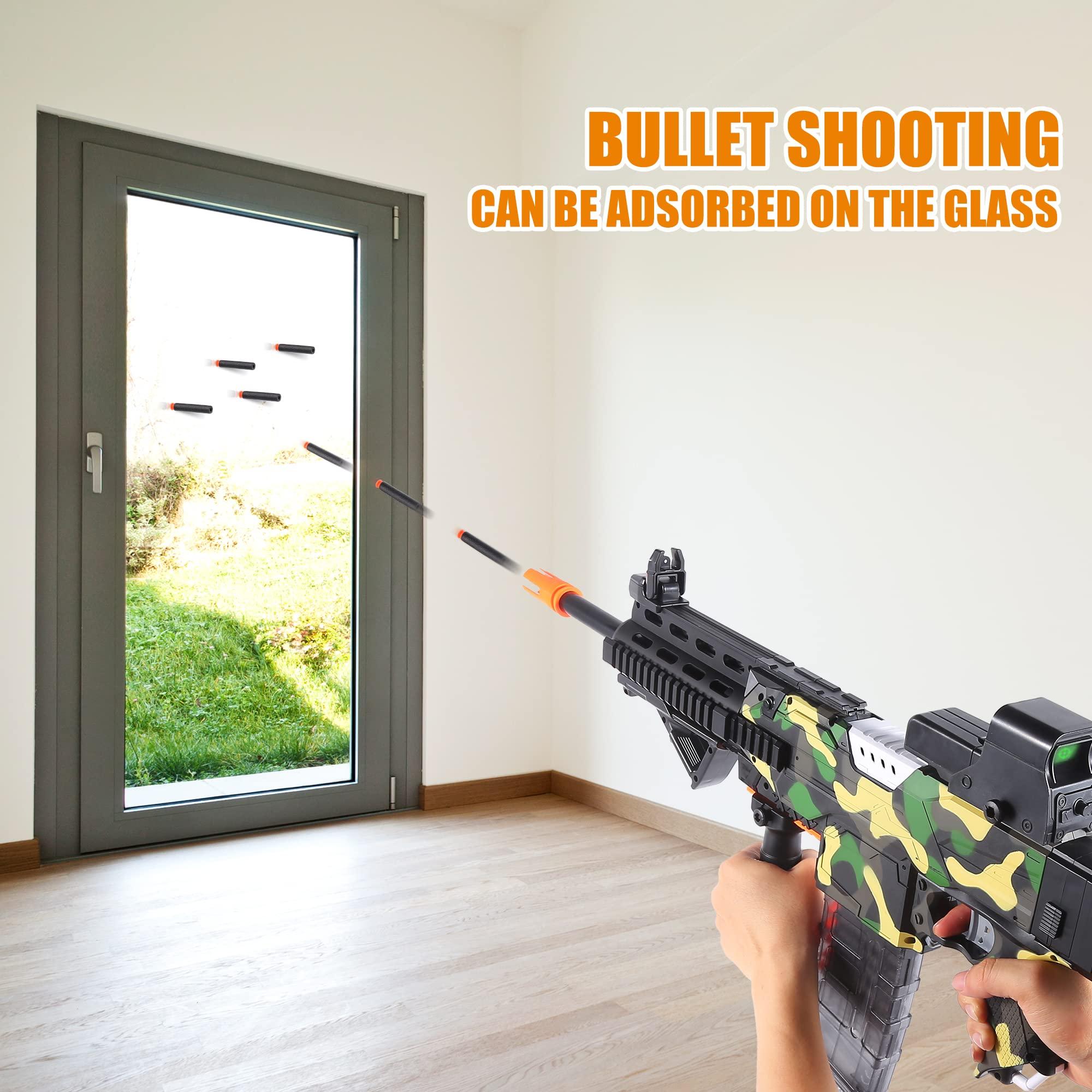 COOLFOX COOLFOX Electric Automatic Toy Gun for Nerf Guns Sniper Soft Bullets [Shoot Faster] Camouflage Burst Bullets for Boys,Toy Foam Blasters & Guns with 100 Nerf Sniper Darts, Gifts for Kids