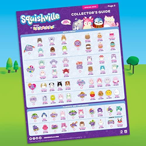 Squishville Squishville by Original Squishmallows Deluxe Day Spa Playscene - Include 2-Inch Duchess The Pink Deer, Towel Wrap, Face Mask, Basin & Lounge Chair - Toys for Kids