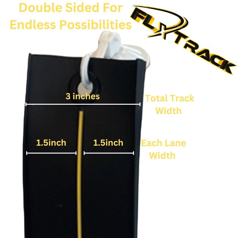 FLXTRACK FLXTRACK Flexible Race Car Track Set, with Pressure Suction Cup, 2 Small racecars, Zipup Storage Bag, Highly Flexible Two-Lane, Slot Car Race Tracks Set, DOUBLESIDED 5+ Meters Long, Montessori Toy