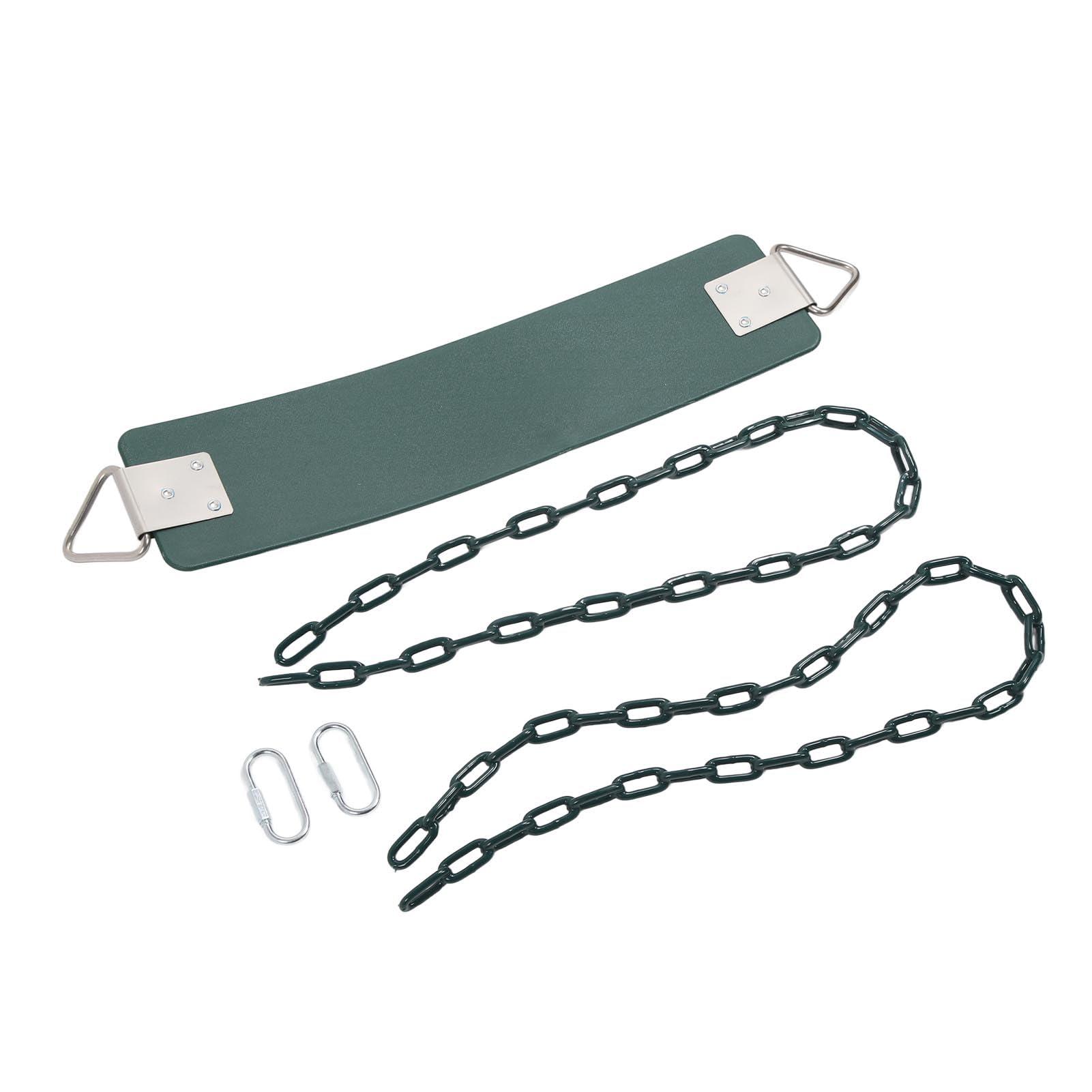 Leapiture Heavy Duty Swing Soft Board Swing Commercial Swing Set Industrial Swing Set Accessories Replacement for Kids Outdoors Playground Green Support 440.9lb