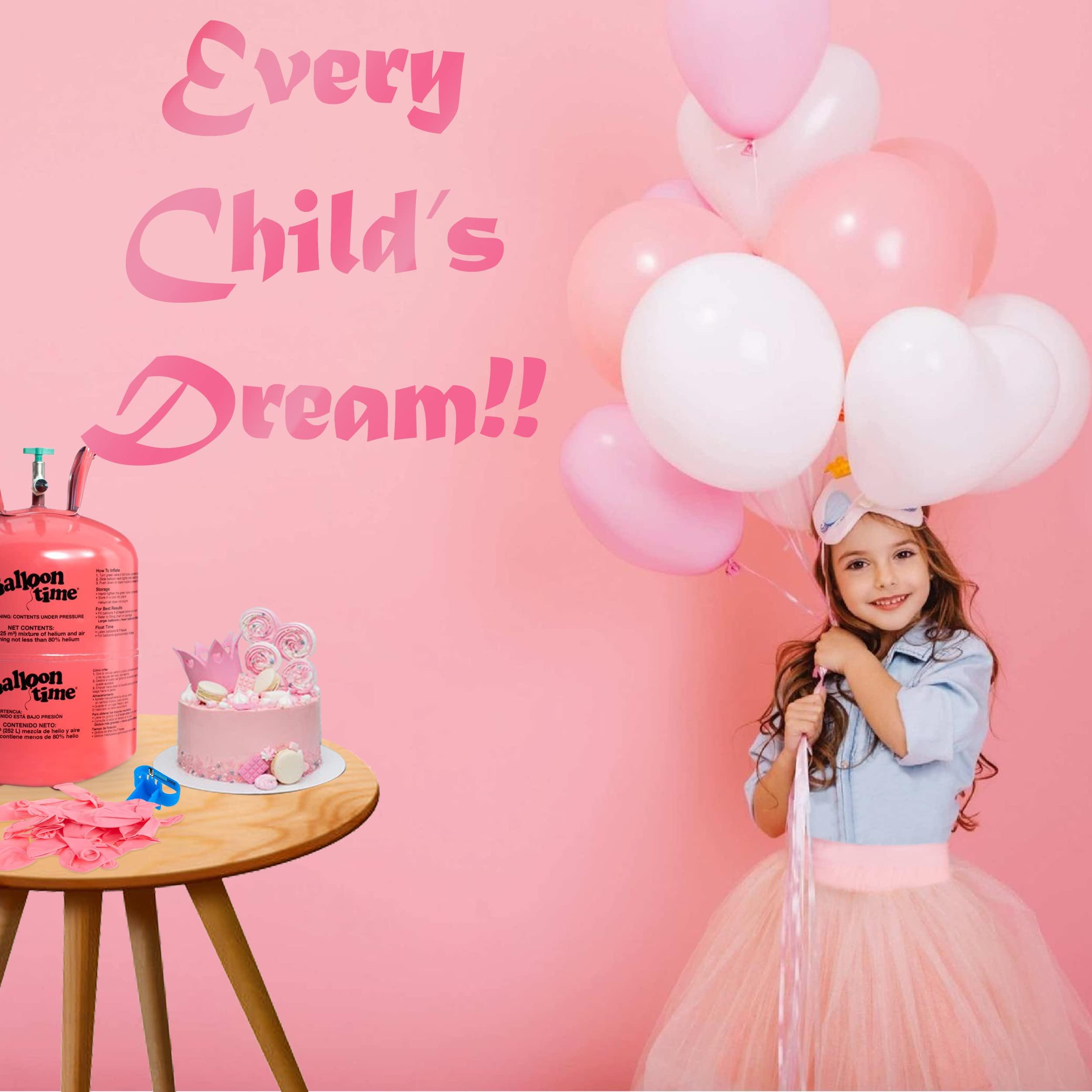 Wholesalehome Helium Tank for Balloons At Home, 14.9 Cu Ft Helium Balloon Pump Kit with 50 Assorted Latex Balloons, White Curling Ribbon and Wholesalehome Balloon Tie Tool, 2 Pack