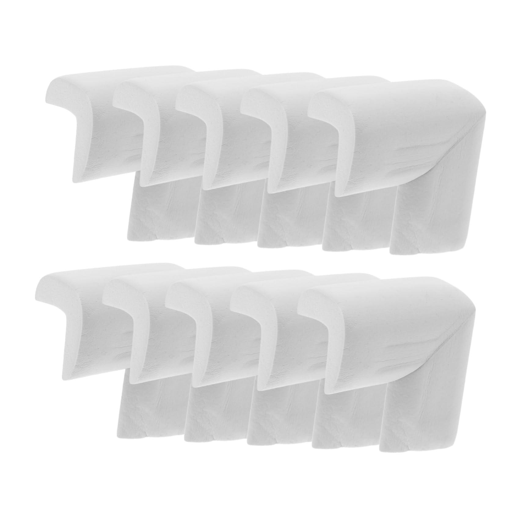 NAMOARLY NAMOARLY Furniture Corner Bumpers 12pcs Coffee Table Corner Protectors Corner Guards Easy Install White