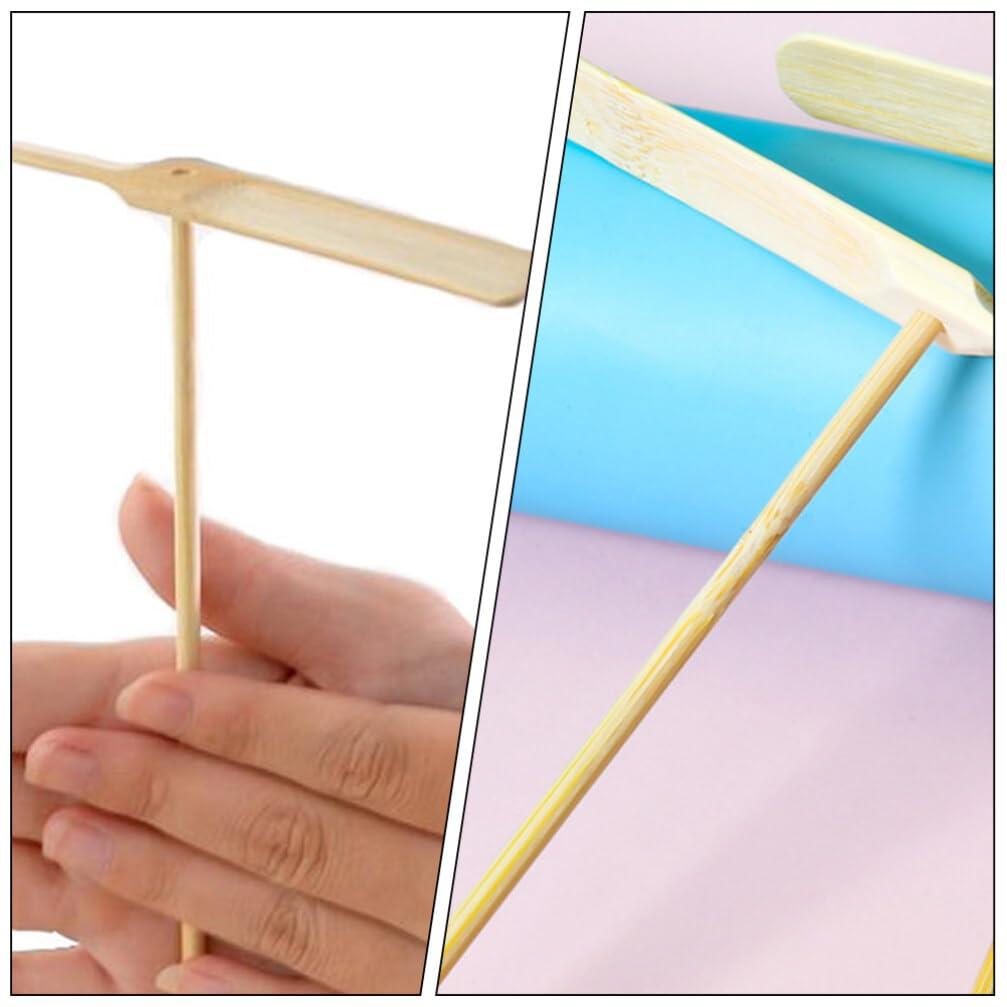 Zerodeko Zerodeko 20pcs Bamboo Dragonfly Kids Playthings Outdoor Flying Toys Party Favors Kids Throw and Catch Toy Exercise Toy Kids Flying Toys Interactive Toys Children Toy Garden Flying Toys