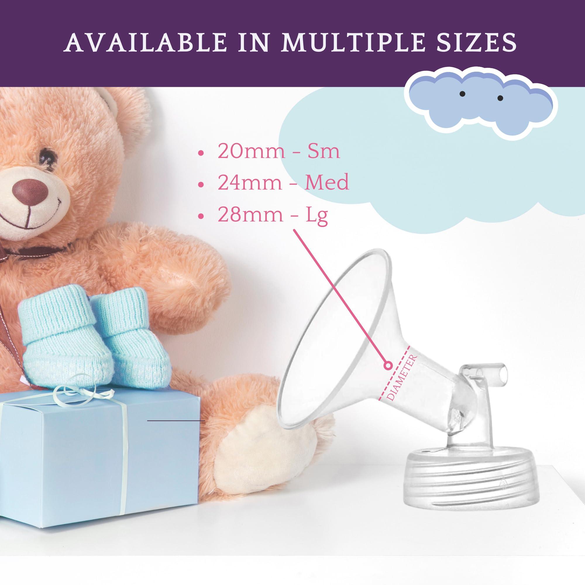 HONESTMED HonestMed Breast Flange Replacement Compatible with Spectra Breast Milk Pump (1, Medium, 24mm)