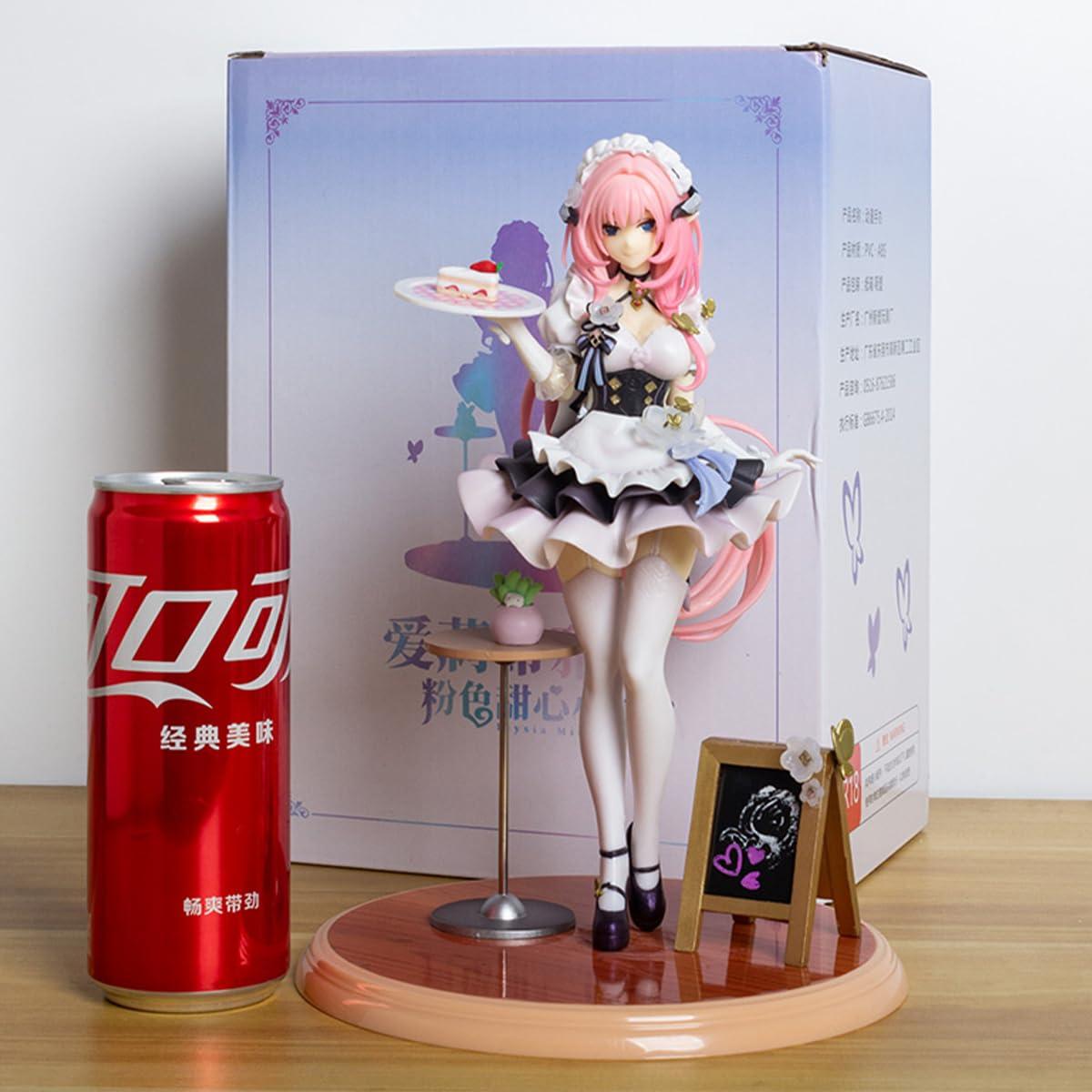 RZAHUAHU RZAHUAHU H-I 3rd Elysia Figure Maid\'s Outfit 1/7 PVC Anime Figurines 9.4\" Action Play Model