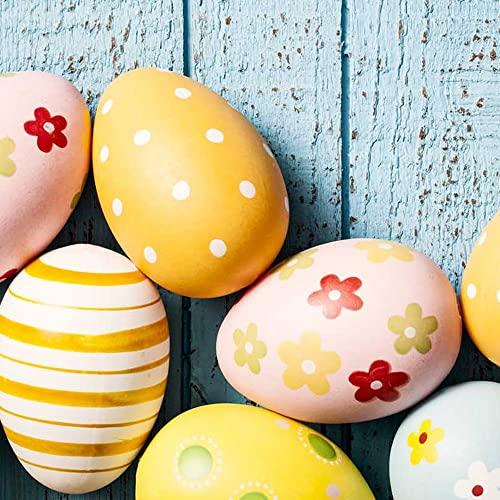 YMrott YMrott 20 Pack Unpainted Wooden Eggs Smooth Fake Easter Egg Hunt for Wood Crafts Dcor Gifts, 2-1/2 Inches