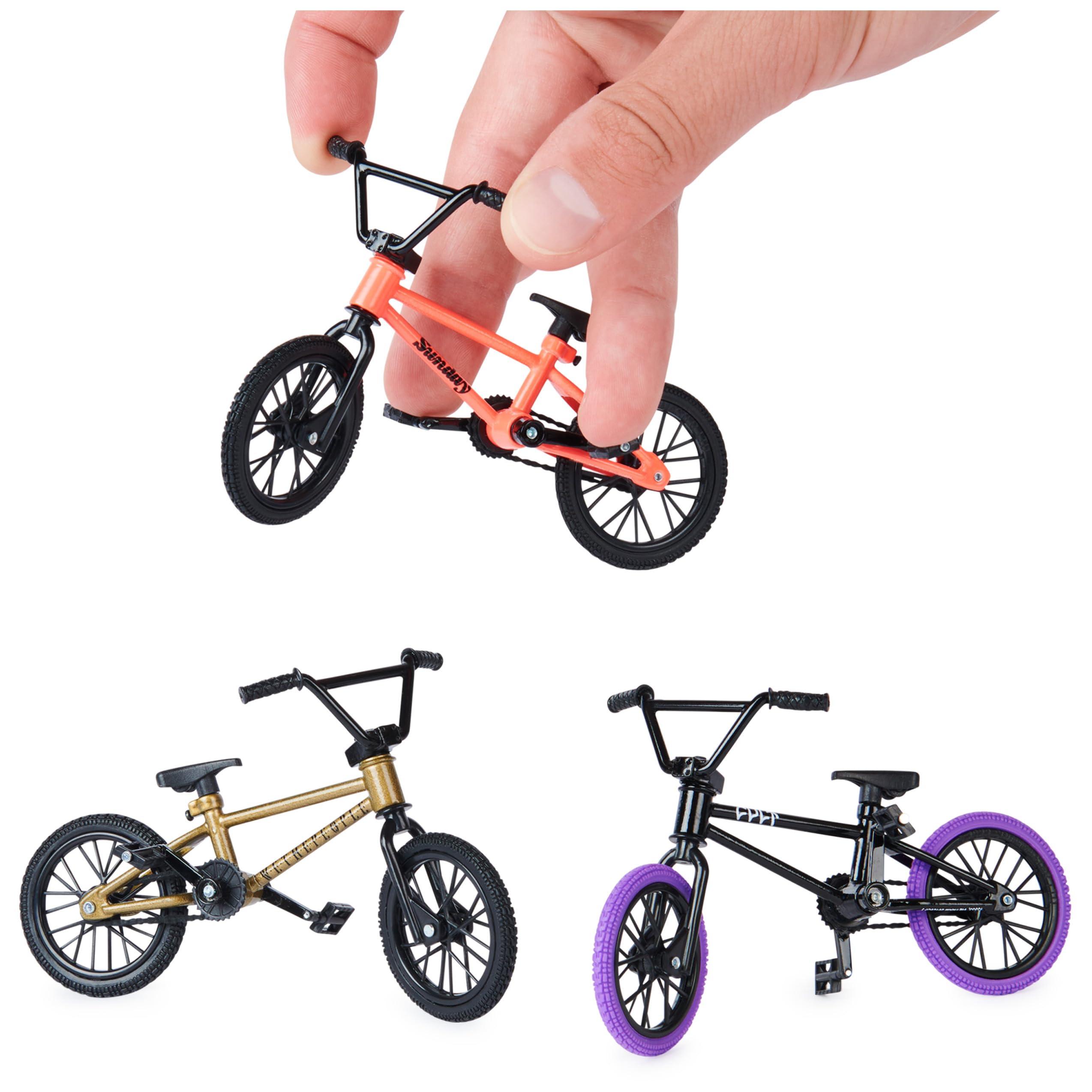 TECH DECK TECH DECK, BMX Finger Bike 3-Pack, Collectible and Customizable Mini BMX Bicycle Toys for Collectors, Kids Toys Ages 6 and Up (Amazon Exclusive)