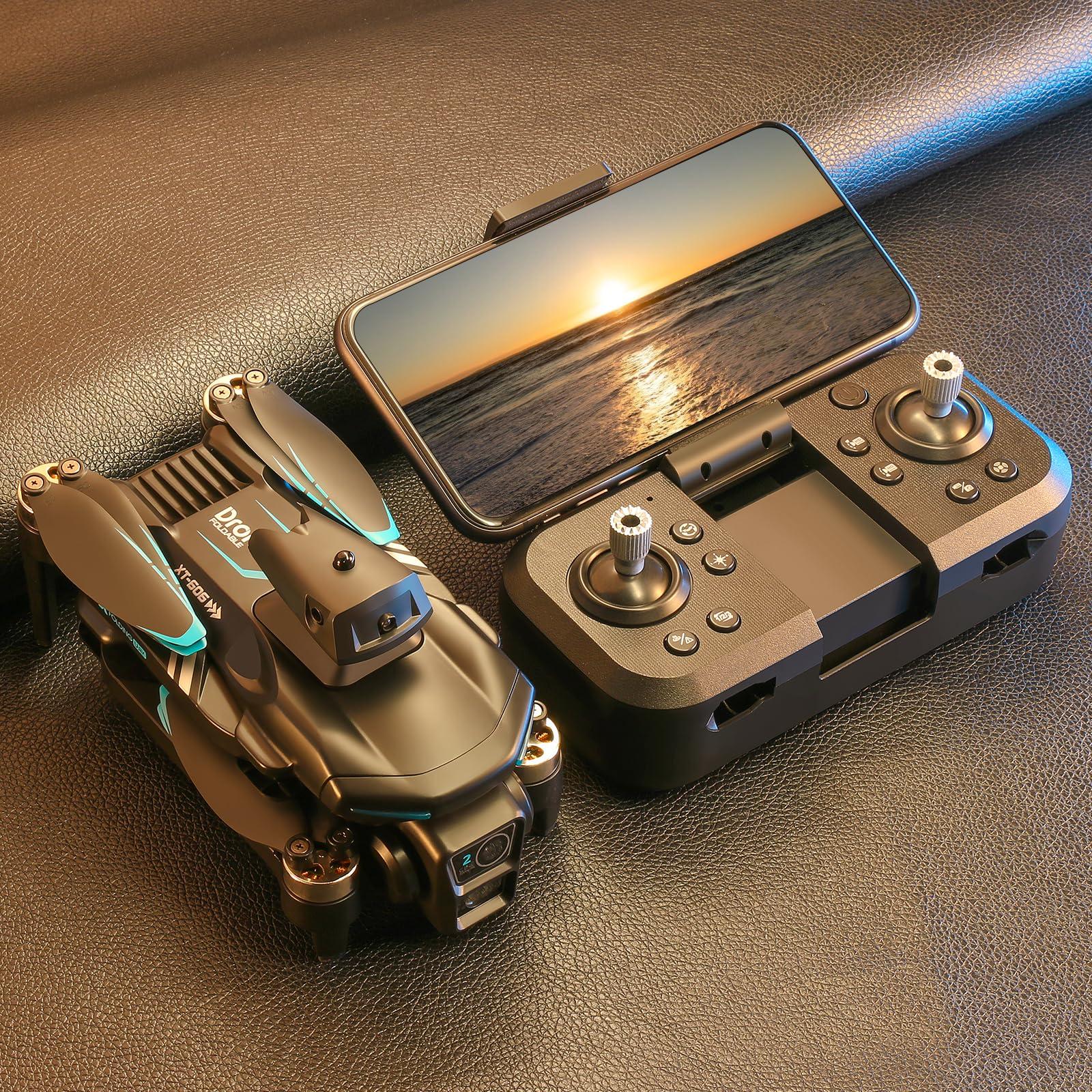 VIRC XT606 RC Mini Drone GPS Combo 2 Batteries 4K dual HD 3 camera FPV Brushless Avoidance Quadcopter Dron XT606 Drone