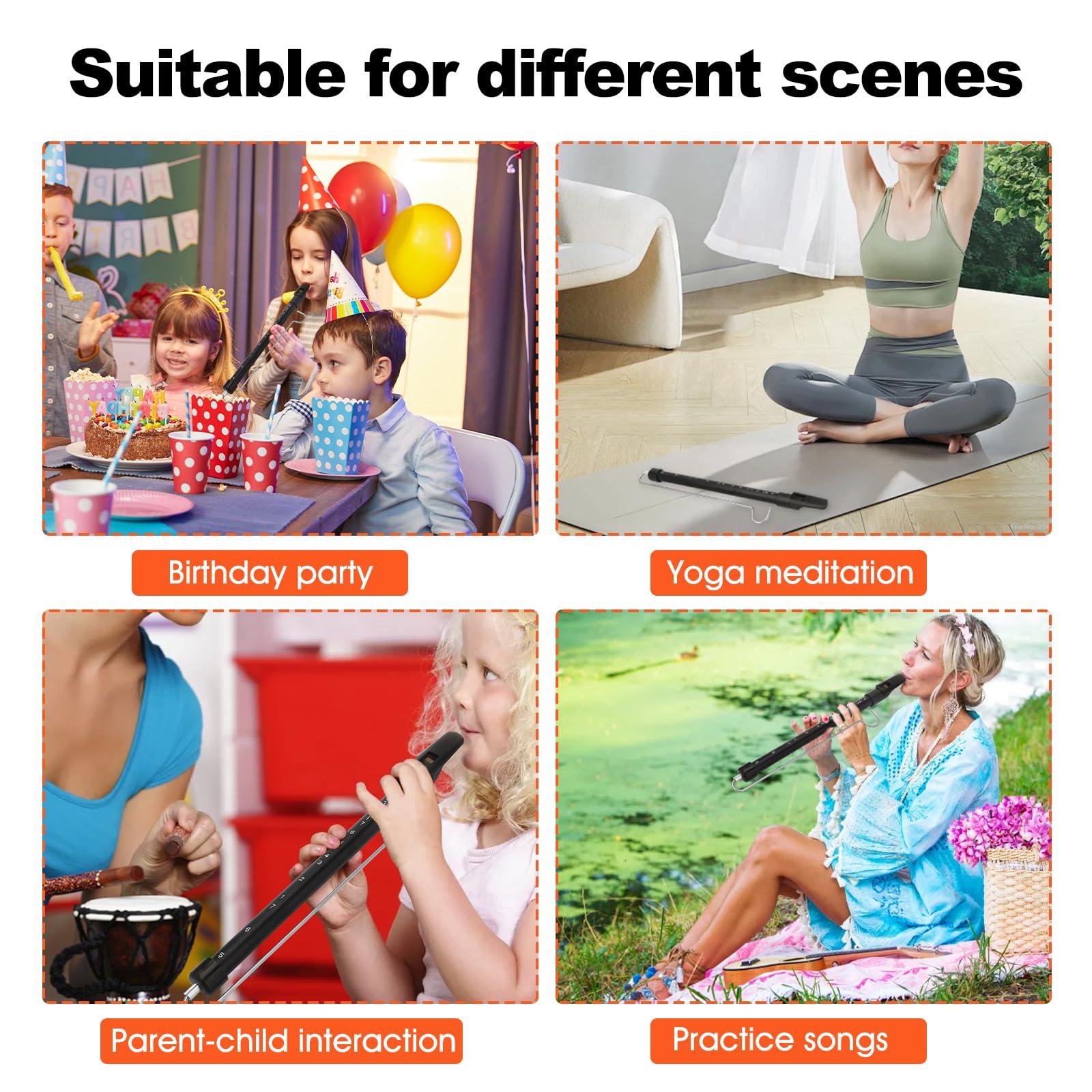 Dioche Slide Whistle Instrument, ParentChild Games Lightweight Whistle Sliding Home Toy for Adults