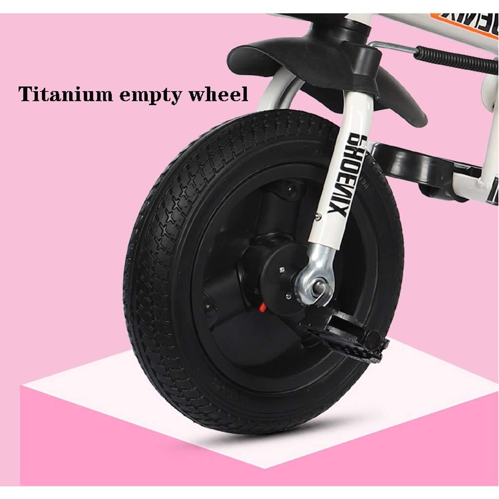 DEKD DEKD Toddler Tricycle Toddler Trike for Boys Girls Rotatable Seat Parent Steering Push Handle (Color : Green)