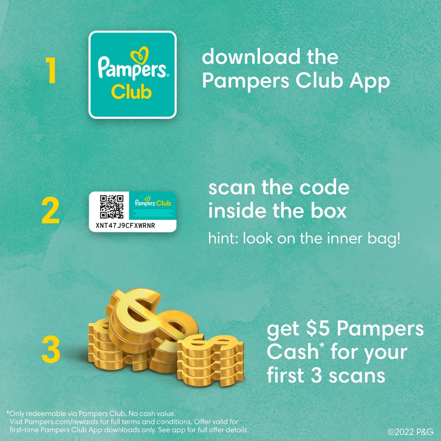 Pampers Pampers Baby Diapers - Pure Protection - Size 7, 60 Count, for up to 100% Leakproof, Premium Plant-based Skin Protection