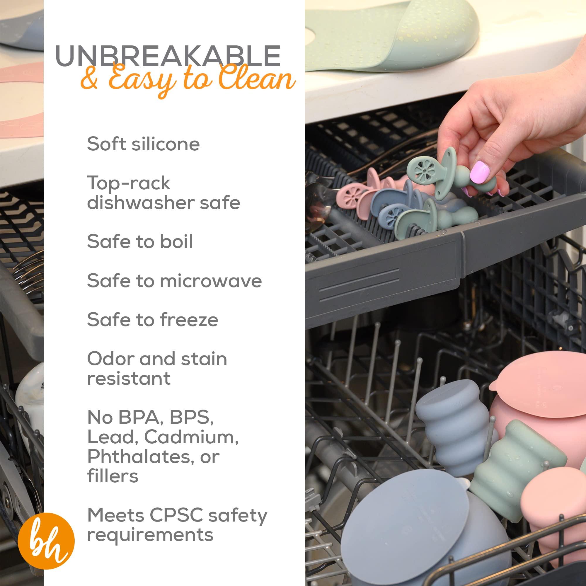 BooginHead BooginHead by Infantino Baby Led Weaning Supplies, Stage 1 and 2 Self Feeding, 5-Piece Set, Pink