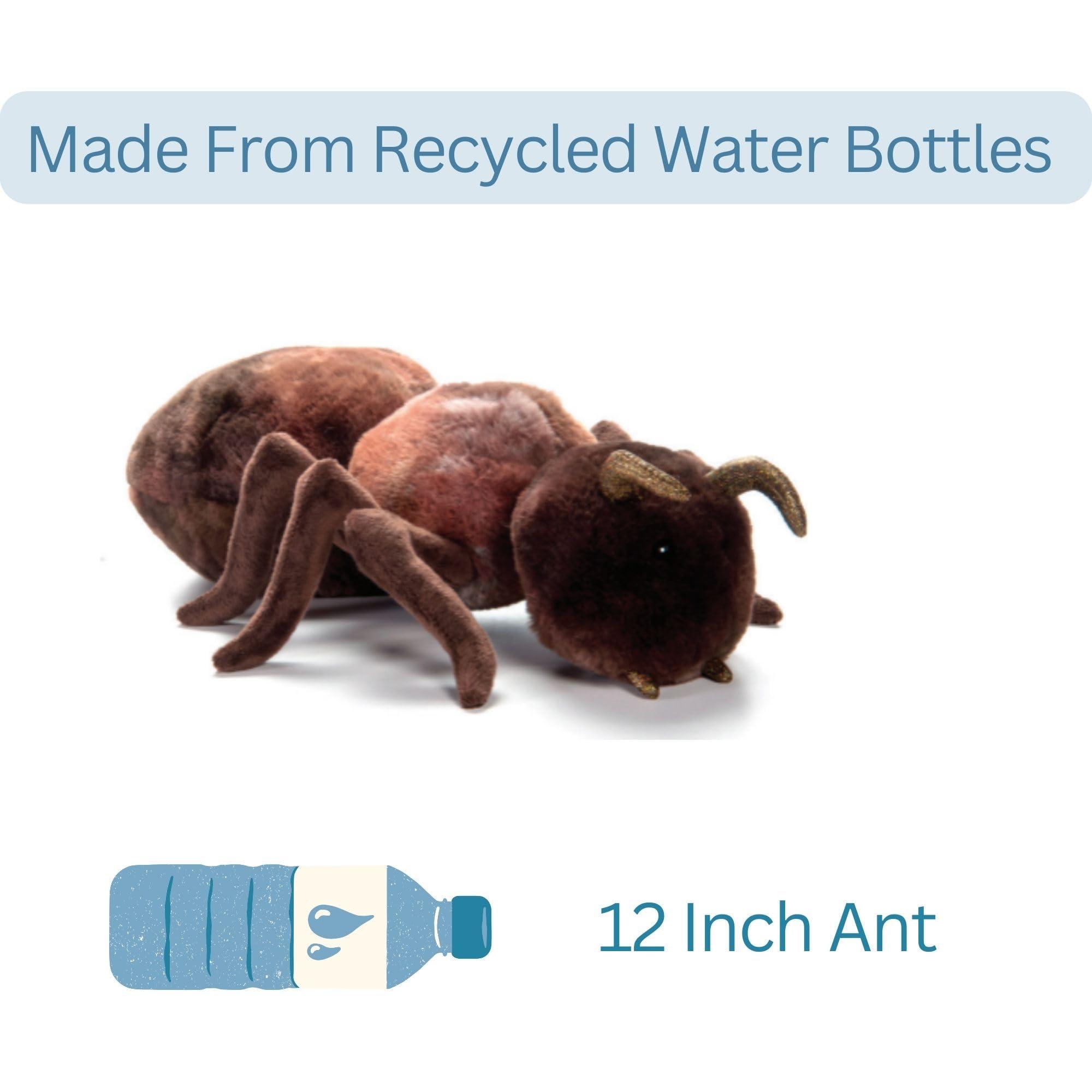 The Petting Zoo The Petting Zoo Ant Stuffed Animal Plushie, Gifts for Kids, Wild Onez Insect Animals, Ant Plush Toy, 12 inches