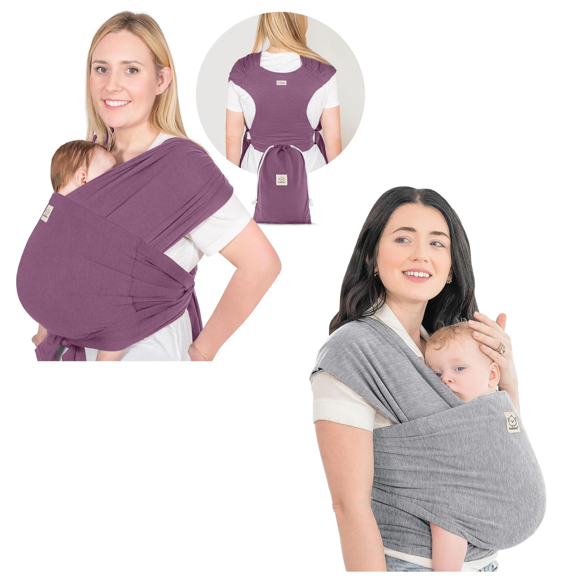 KeaBabies KeaBabies Baby Wraps Carrier, D-Lite Baby Wrap & Baby Wrap Carrier - Easy-Wearing - All in 1 Original Breathable Baby Sling - Adjustable Baby Sling Carrier, Lightweight,Hands Free Baby Carrier Sling