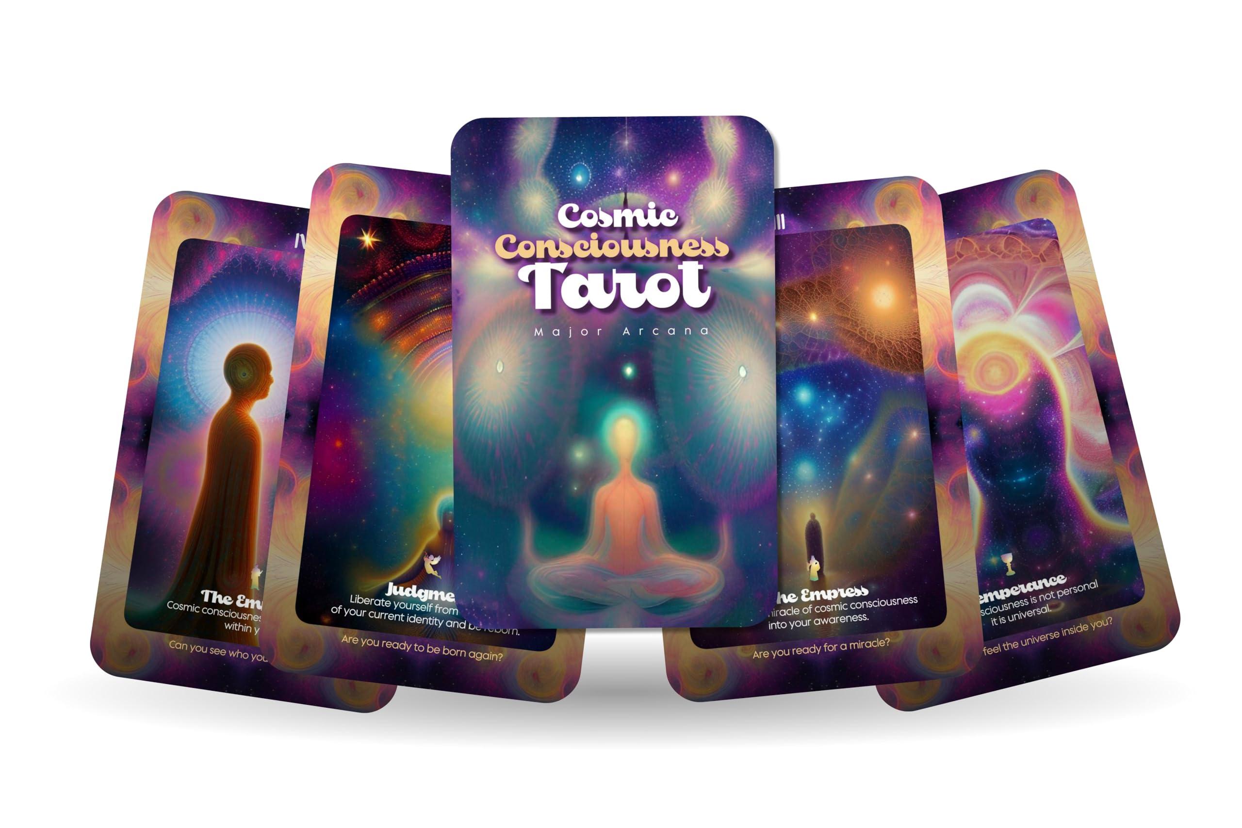 IBIZA TAROT Ibiza Tarot- Cosmic Consciousness - 22 Major Arcana| Fortune Telling Tarot Cards Deck for Beginners| Authentic Tarot Experience - Set of 22 Cards