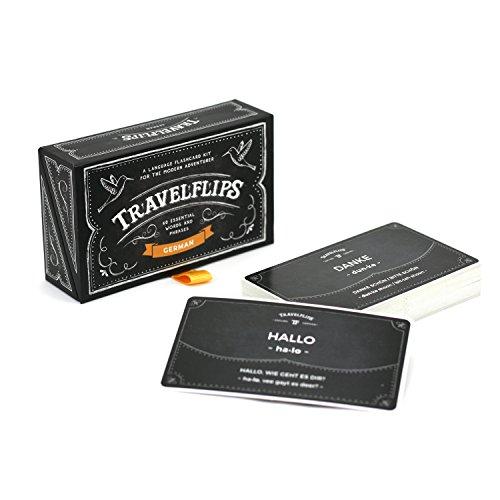 Travelflips German Flashcards - Learn German Language Vocabulary Words and Phrases - Basic German for Beginners - Gift for Travelers, Kids, and Adults by Travelflips