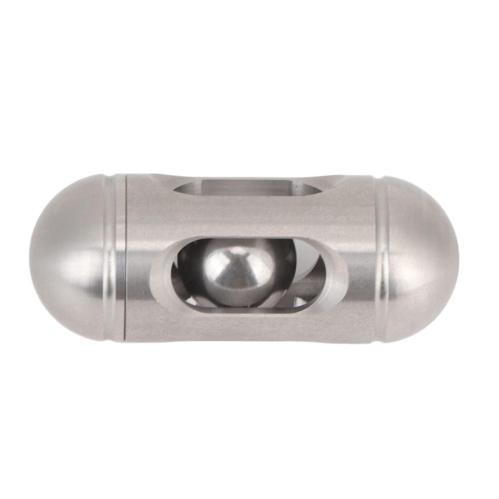 VGEBY ADHD Push Slider Toy, Capsule Shape Bead Push Slider Toy Portable Office Metal Anxiety Stress Relief Slider Sensory Toy Fidget Blocks Fidget Toys