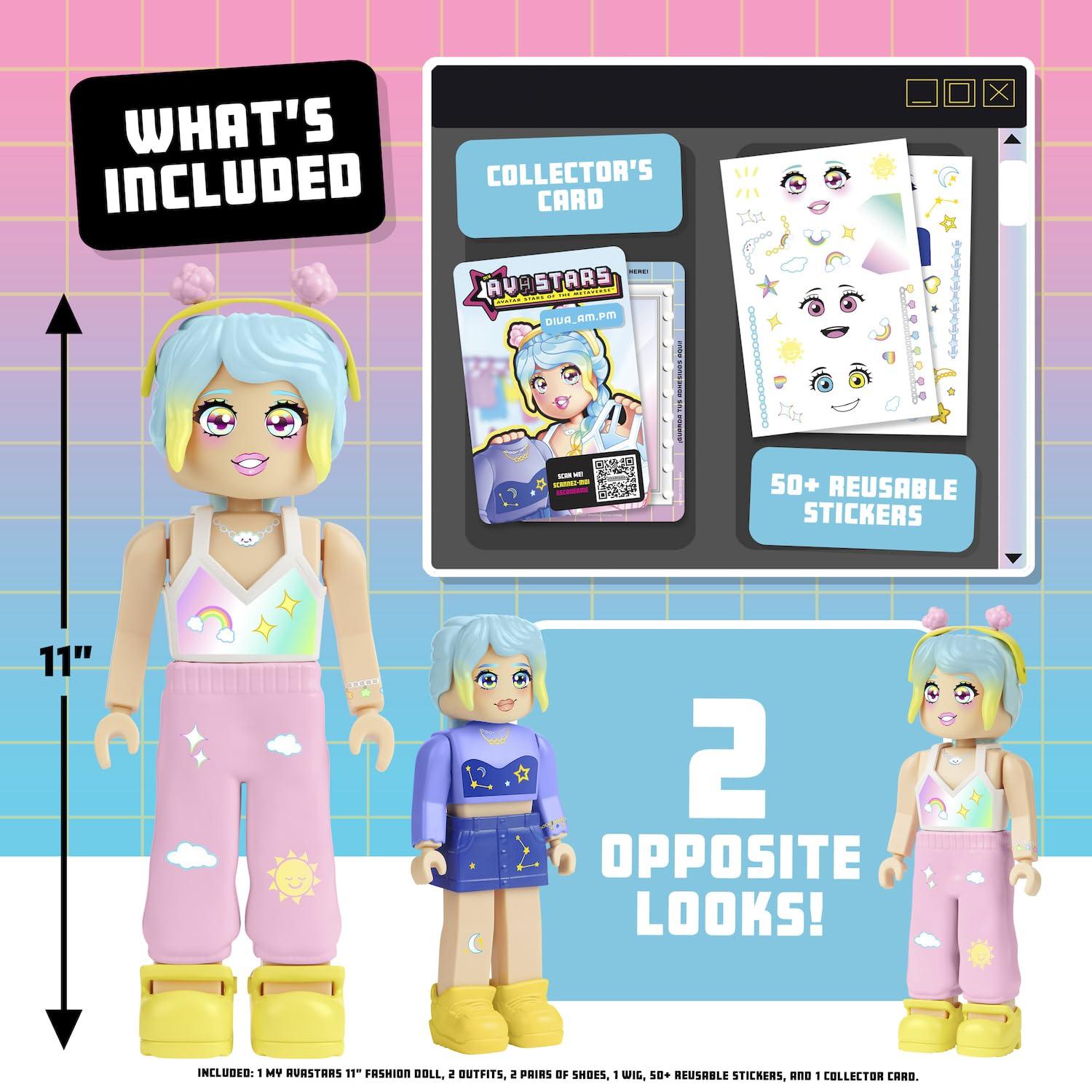 My Avastars My Avastars Fashion Doll - Diva_AM.PM with 2 Outfits and 100+ Ways to Customize