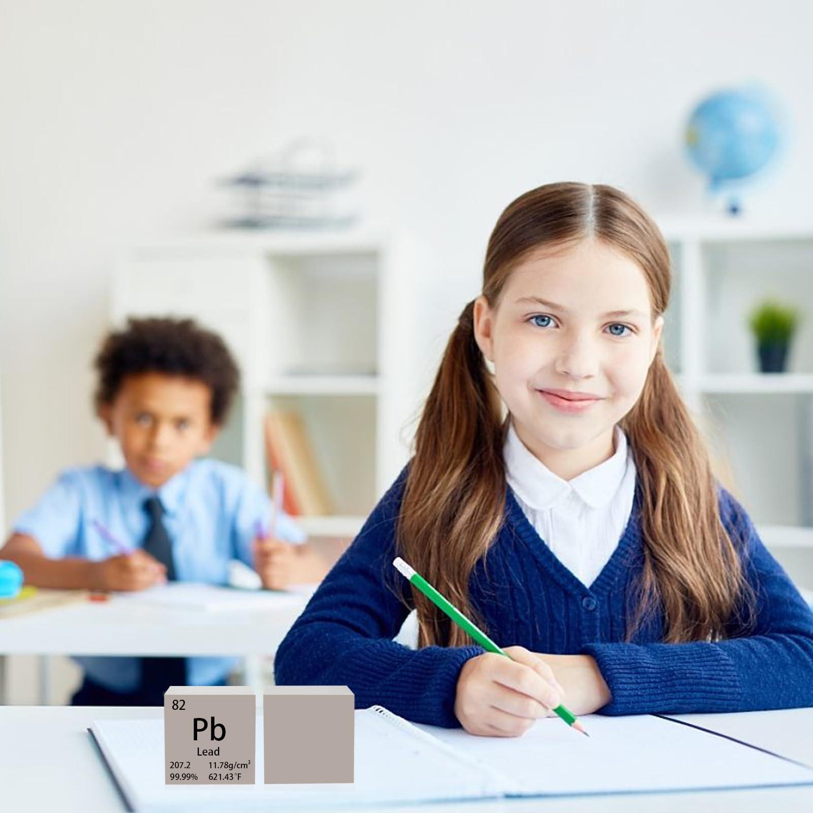 BFLCTGCF Lead Cube Metal Density Cubes Pure Metal High Density Element Cube for Element Collections Lab Experiment Material Hobbies DIY Teacher Science Creative Gift (Pb 1inch)