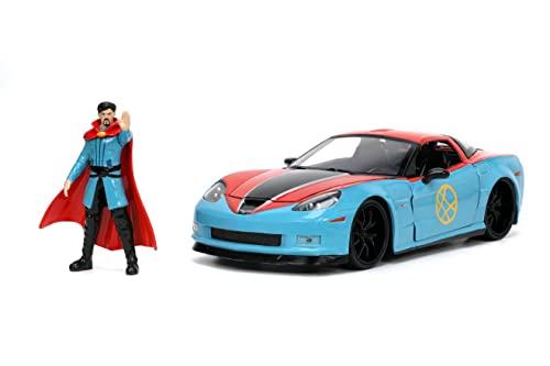 Jada Toys Jada Toys Marvel Doctor Strange 1:24 2006 Chevy Corvette Z06 Die-Cast Car with 2.75\'\' Dr. Strange Figure, Toys for Kids and Adults (32115)