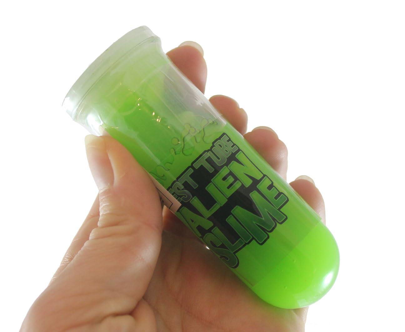 Curious Minds Busy Bags Bulk - 24 Alien Test Tube Slime with Mini Figurine - Oozy Gooey Fun Party Favor Prize Toy (2 Dozen)