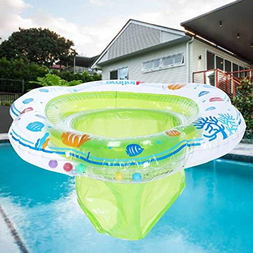 POYLKJGYT Baby Swimming Float Ring,Baby Inflatable Pool Floatie Baby Water Float Infant Swim Pool Rings for Toddler Kid Age 6-48 Months, Bathtub Toys Pool Accessories for Kids Toddlers.Green