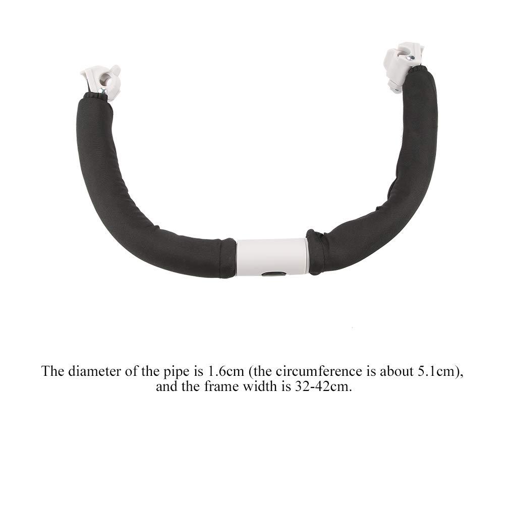 CDQL CDQL Baby Stroller Handle, Cozy Stroll Handle Adjustable Baby Stroller Handle Handlebar Armrest Bumper Bar for Most Baby Strollers (Black)