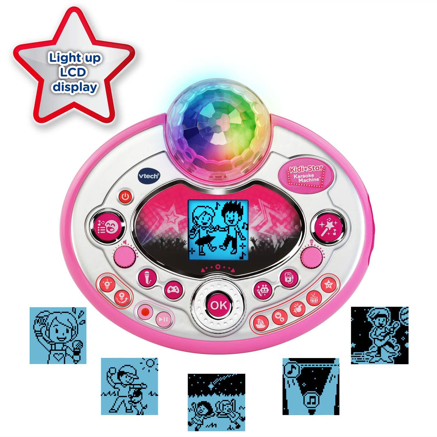 VTech VTech Kidi Star Karaoke Machine Deluxe, 2 Microphones with AC Adapter, Pink