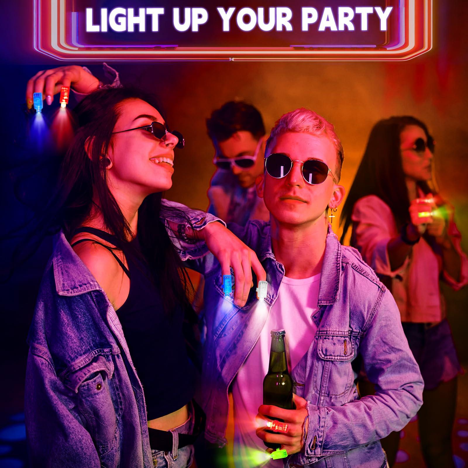 CALIFORNIA CADE ELECTRONIC CALIFORNIA CADE ELECTRONIC Finger Lights-50Pcs Finger Flashlights for Kids Adult Glow Party Favors Party Supplies Bulk - LED Finger Light for Valentines Day Easter Egg Hunt Halloween Christmas - Blue
