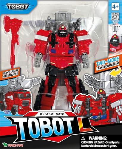 TOBOT New TOBOT, Mini TOBOT L, Youngtoys Transforming Collectible Vehicle to Robot, Heroes Animation Character Toys for Kids 3 and up Transform Toys Cars, Mini Size 7-inch